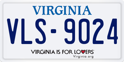 VA license plate VLS9024