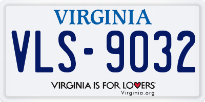 VA license plate VLS9032