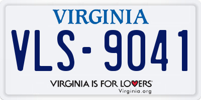 VA license plate VLS9041