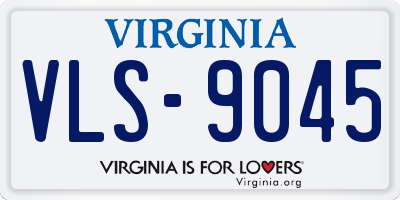 VA license plate VLS9045