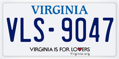 VA license plate VLS9047