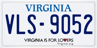 VA license plate VLS9052