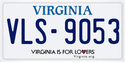 VA license plate VLS9053