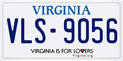 VA license plate VLS9056