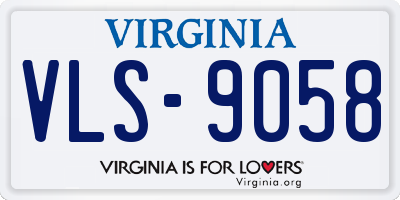 VA license plate VLS9058