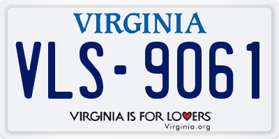 VA license plate VLS9061