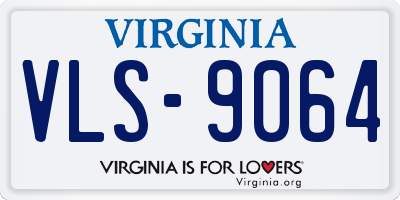 VA license plate VLS9064