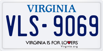 VA license plate VLS9069