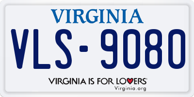 VA license plate VLS9080