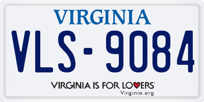 VA license plate VLS9084