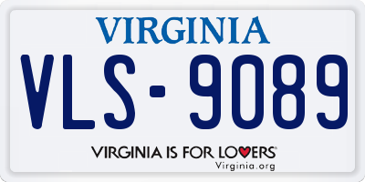 VA license plate VLS9089