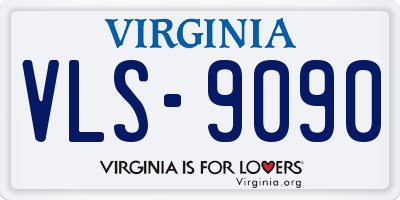 VA license plate VLS9090