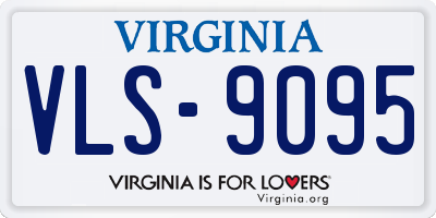 VA license plate VLS9095