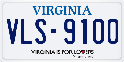 VA license plate VLS9100