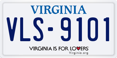 VA license plate VLS9101