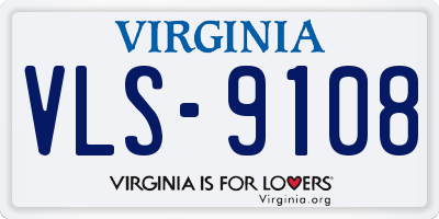 VA license plate VLS9108