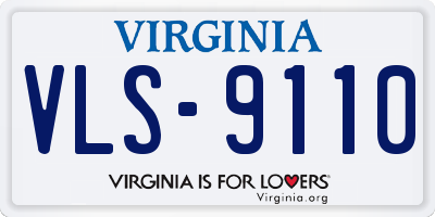 VA license plate VLS9110