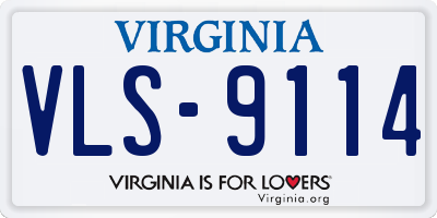VA license plate VLS9114