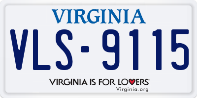 VA license plate VLS9115