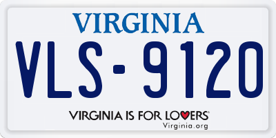 VA license plate VLS9120