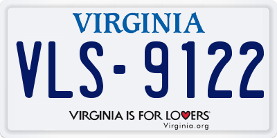 VA license plate VLS9122