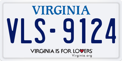 VA license plate VLS9124