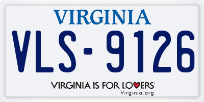 VA license plate VLS9126