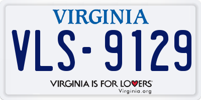 VA license plate VLS9129