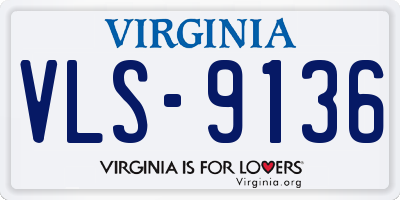 VA license plate VLS9136
