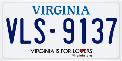 VA license plate VLS9137