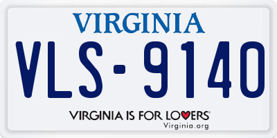 VA license plate VLS9140