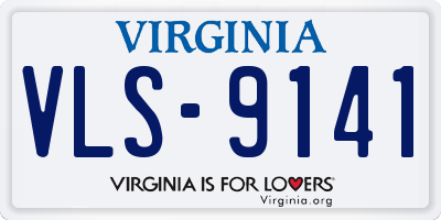 VA license plate VLS9141