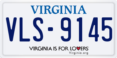 VA license plate VLS9145