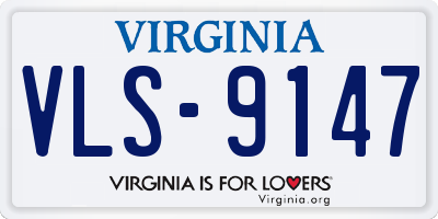 VA license plate VLS9147