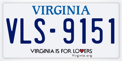 VA license plate VLS9151