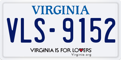 VA license plate VLS9152