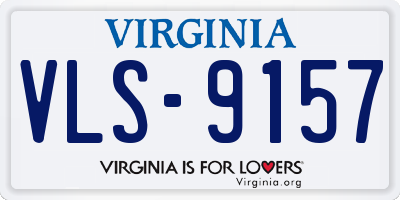 VA license plate VLS9157