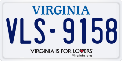 VA license plate VLS9158