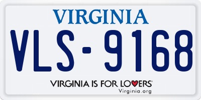 VA license plate VLS9168