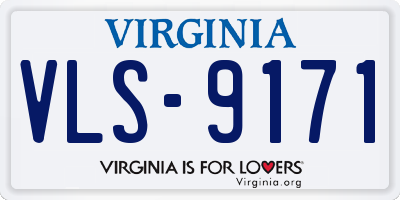 VA license plate VLS9171