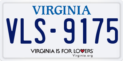 VA license plate VLS9175