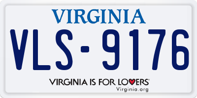 VA license plate VLS9176