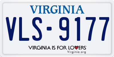 VA license plate VLS9177