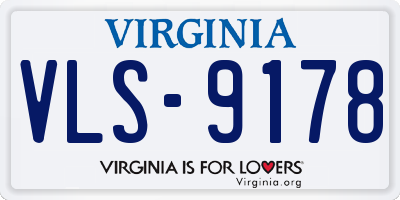 VA license plate VLS9178
