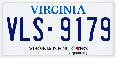 VA license plate VLS9179