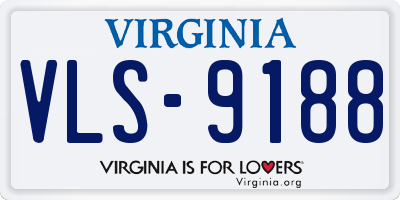 VA license plate VLS9188