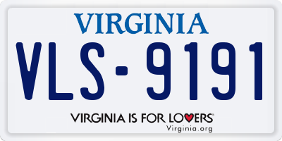 VA license plate VLS9191