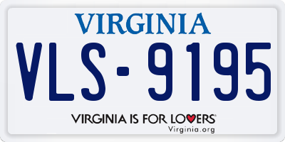 VA license plate VLS9195