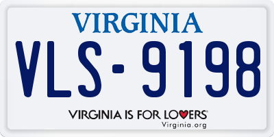 VA license plate VLS9198