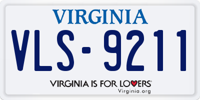 VA license plate VLS9211